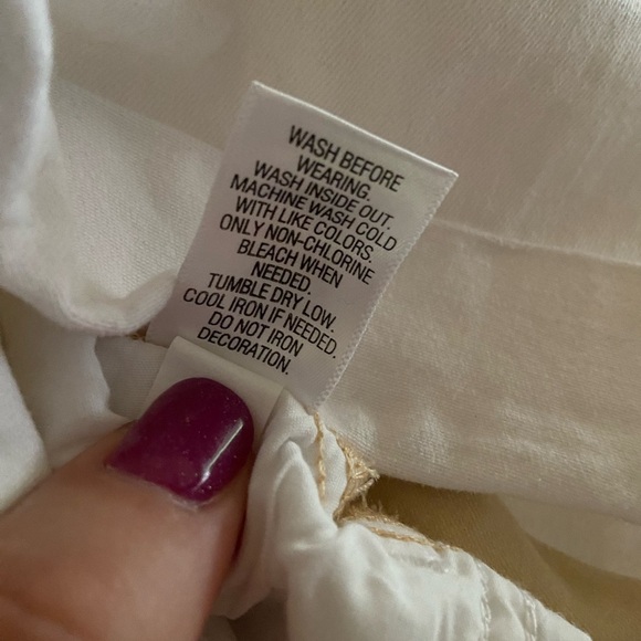 aglow Maternity Size 16 Shorts full coverage belly band White Denim - Picture 7 of 7